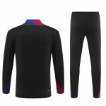 Dječji Barcelona Sweatshirt Za Trening Četvrt-Zip 2024-25 Crna